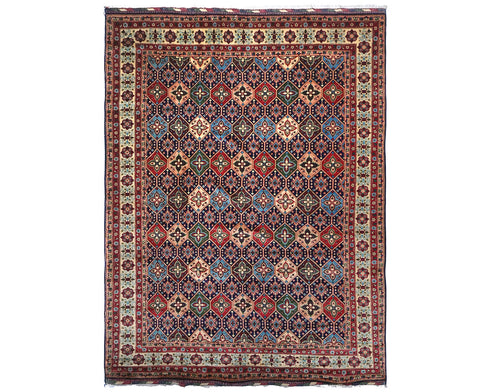 8x11 Yousafi Multicolor Afghan Hand Knotted Wool Area Rug